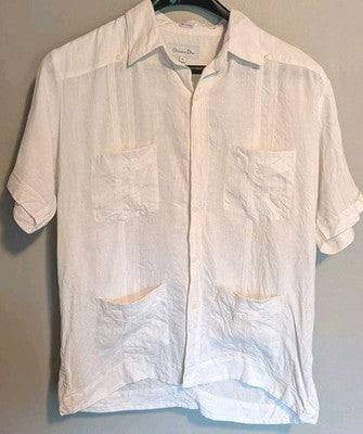 Linen White Button Up
