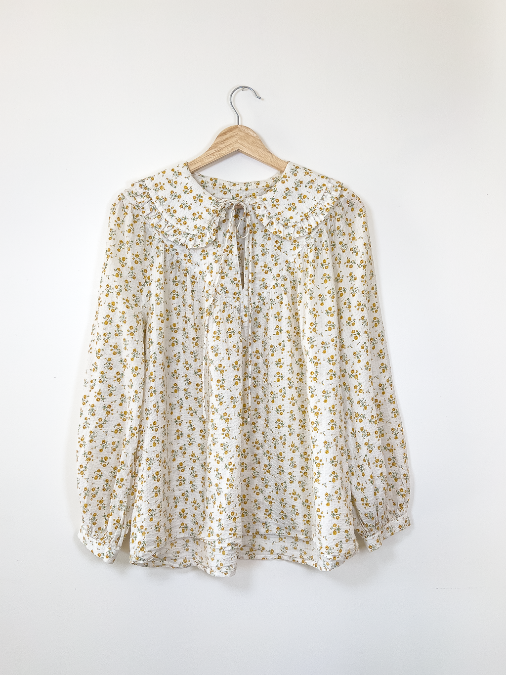 Floral peasant top