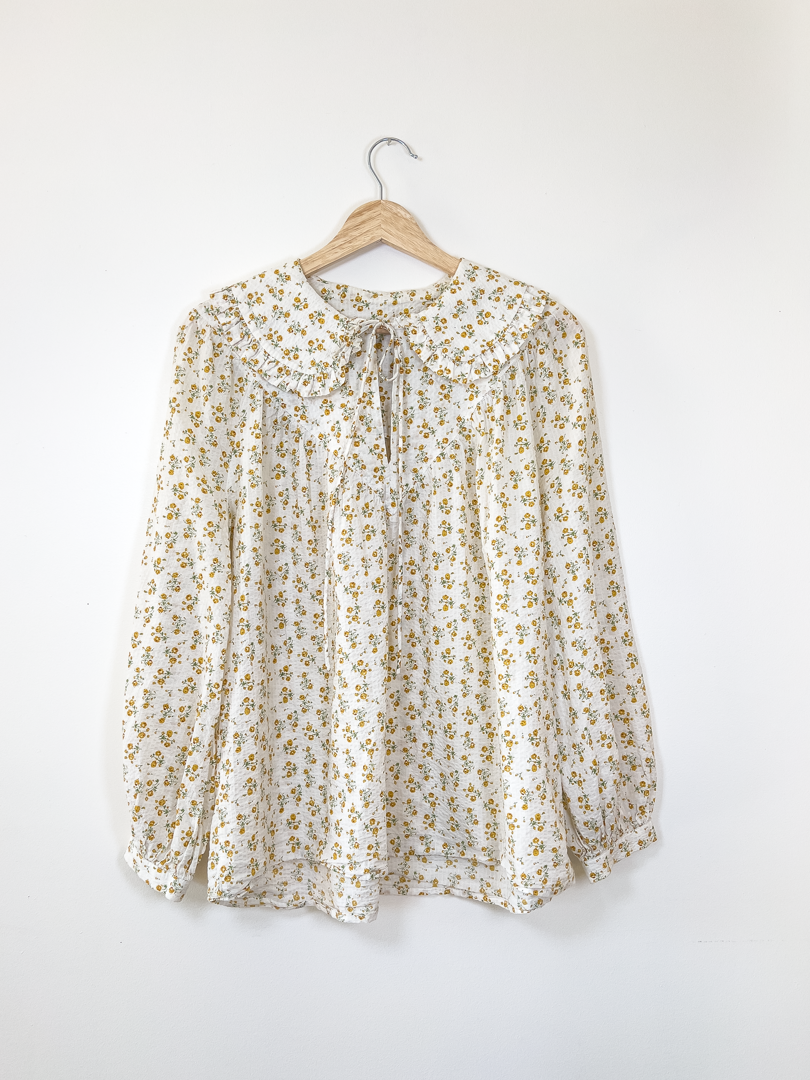 Floral peasant top