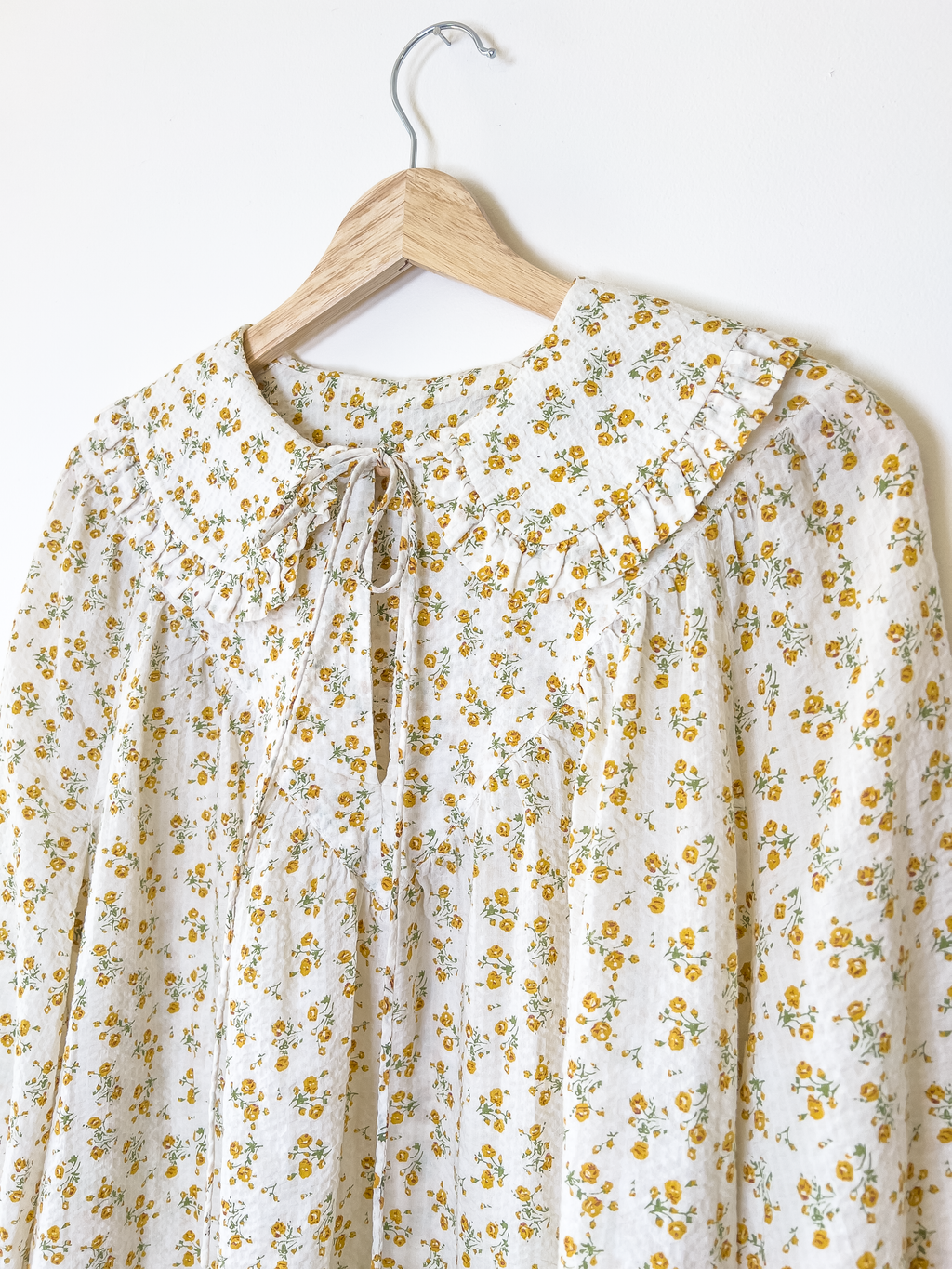 Floral peasant top