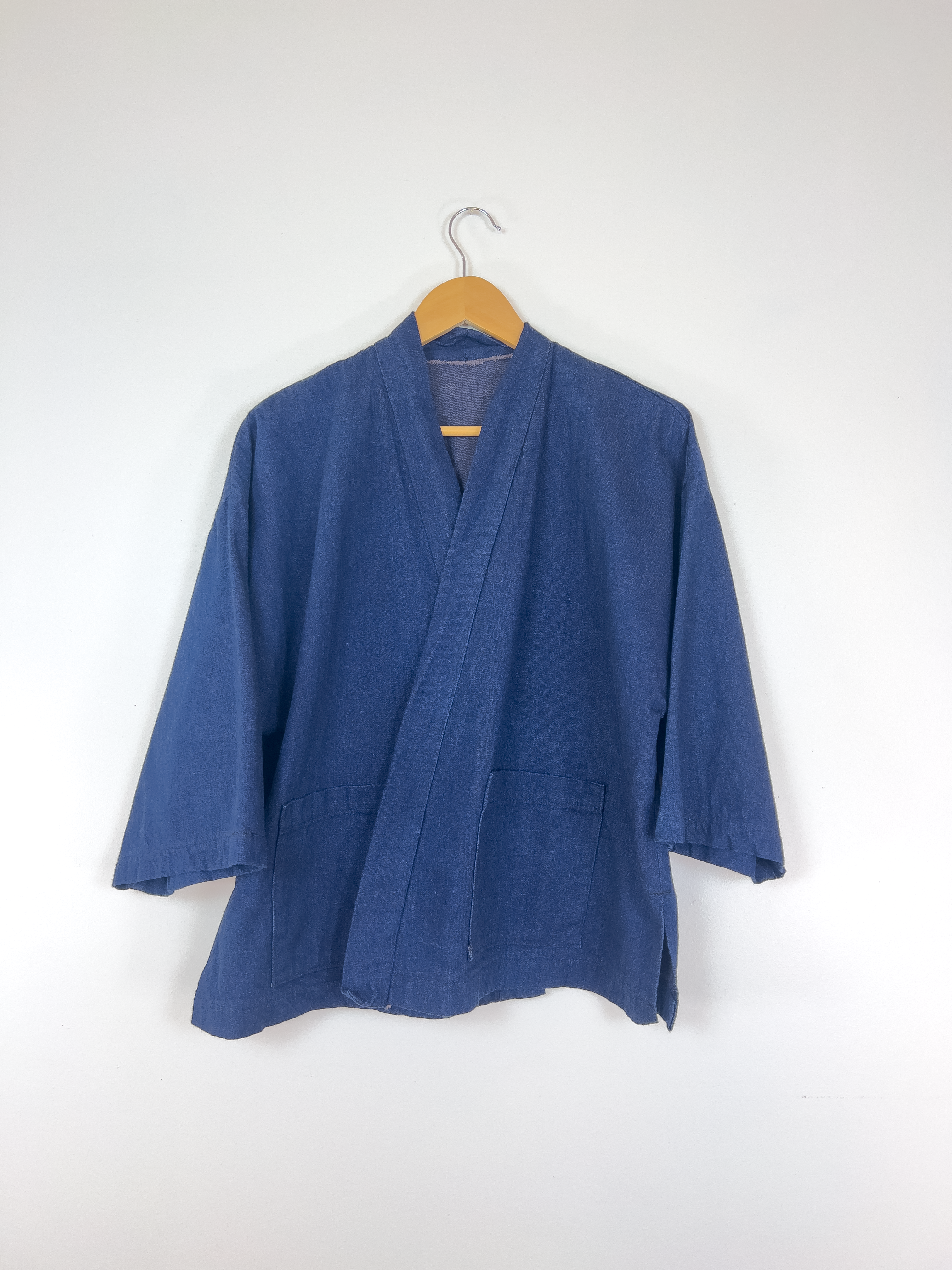 Indigo Cotton Kimono Jacket