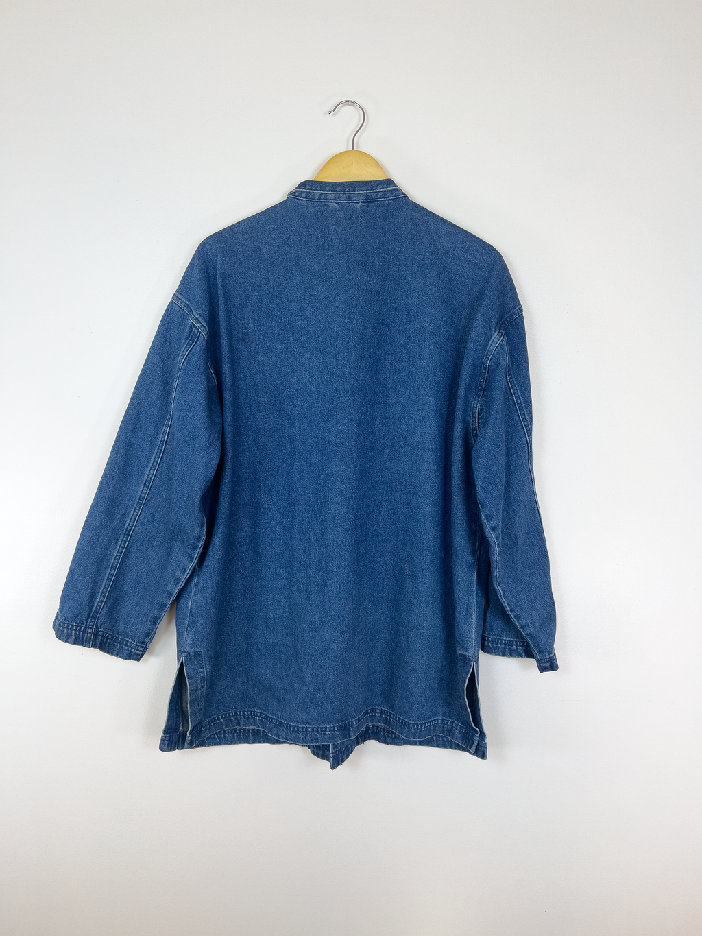 Denim Frog Button Jacket