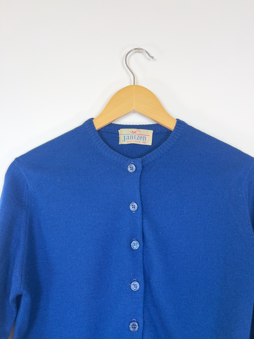 Blue Jantzen Cardigan