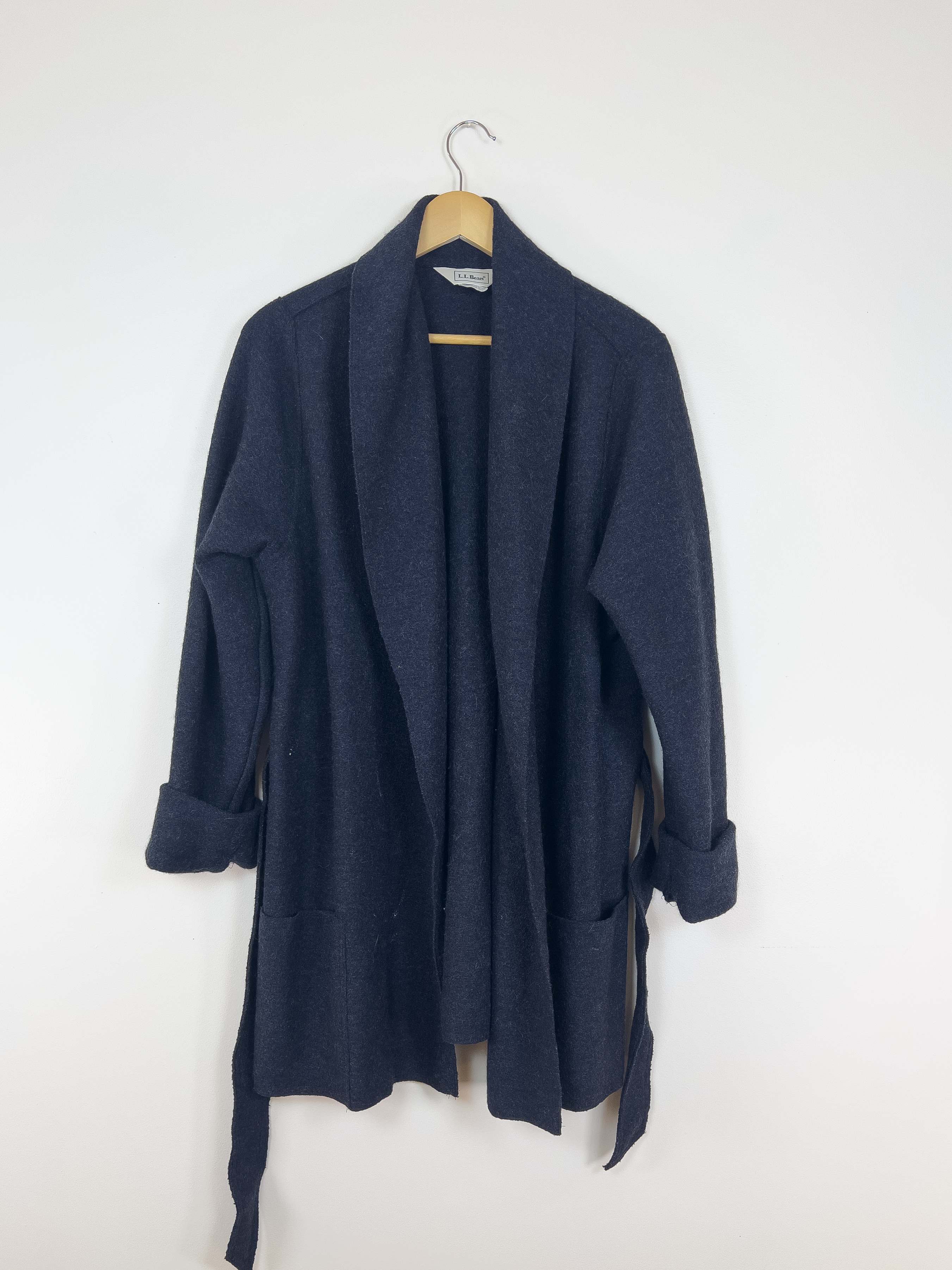 L.L. Bean Wool Belted Cardigan