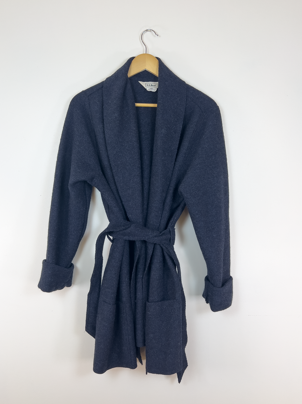 L.L. Bean Wool Belted Cardigan