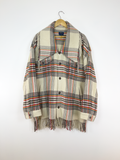 Polo Ralph Lauren Fringe Plaid Wool Jacket