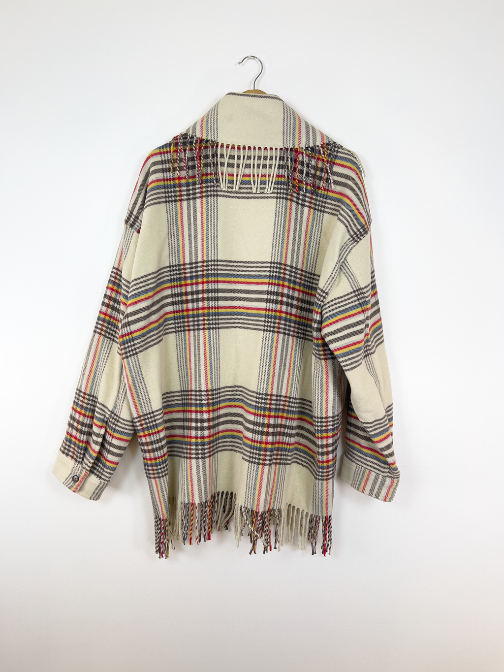 Polo Ralph Lauren Fringe Plaid Wool Jacket