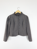 Ruffle Collar Wool Jacket