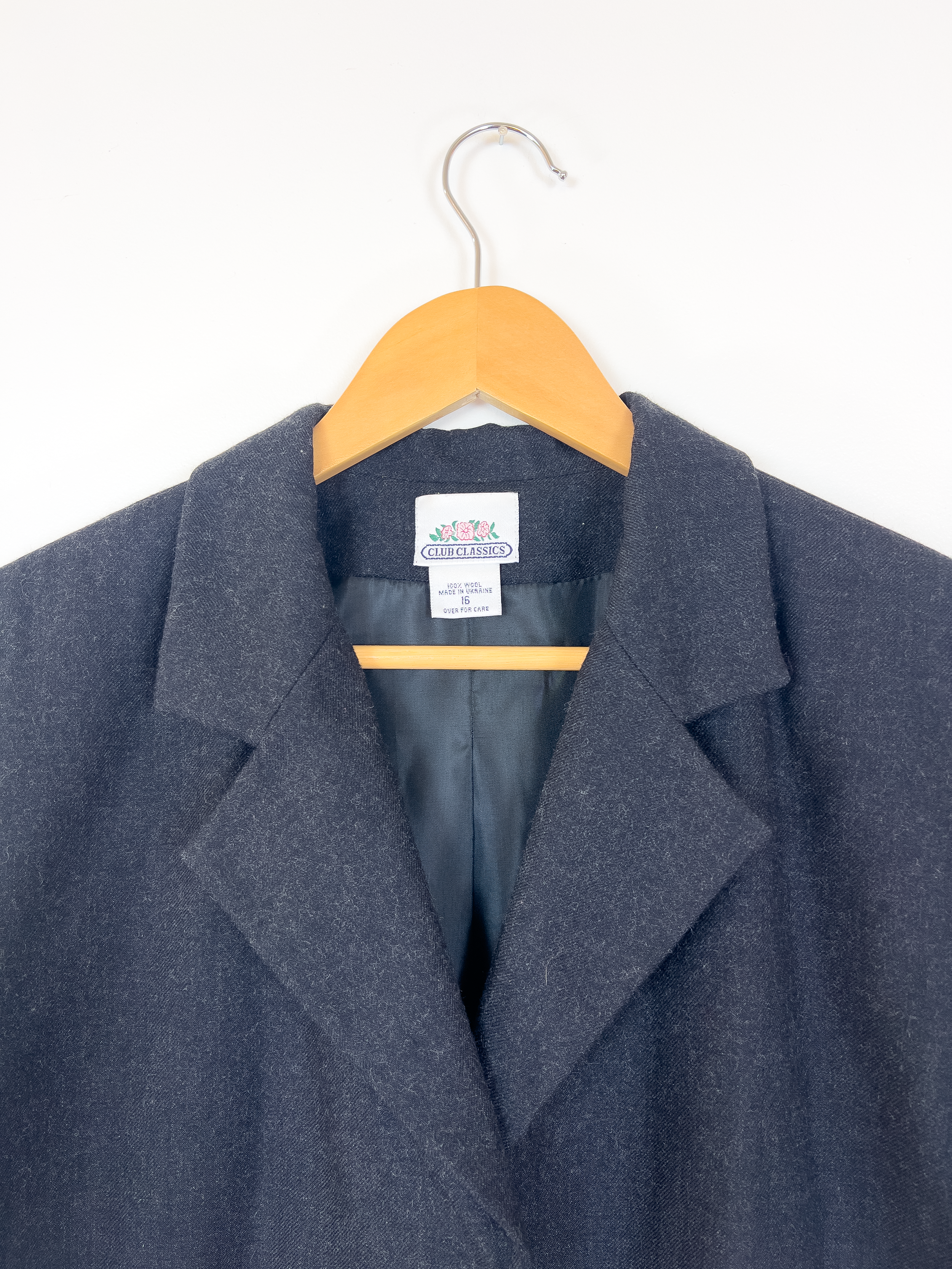 Charcoal Wool Blazer