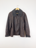 Brown Shearling Leather Jacket