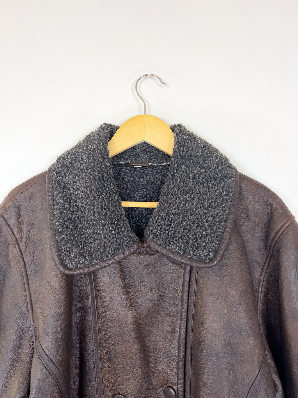 Brown Shearling Leather Jacket