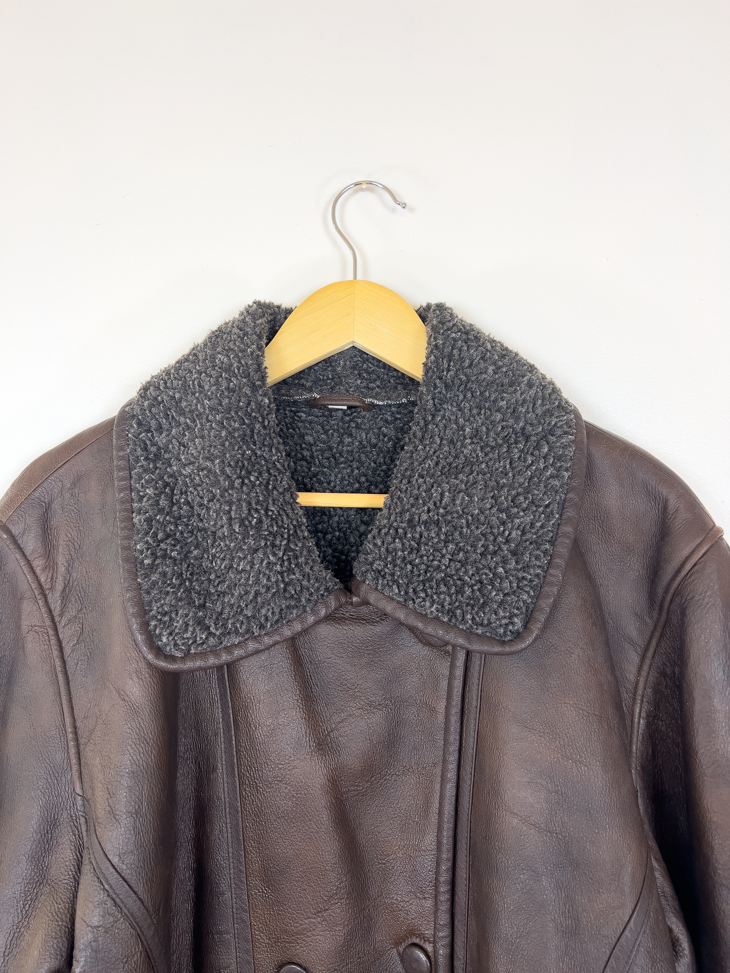 Brown Shearling Leather Jacket
