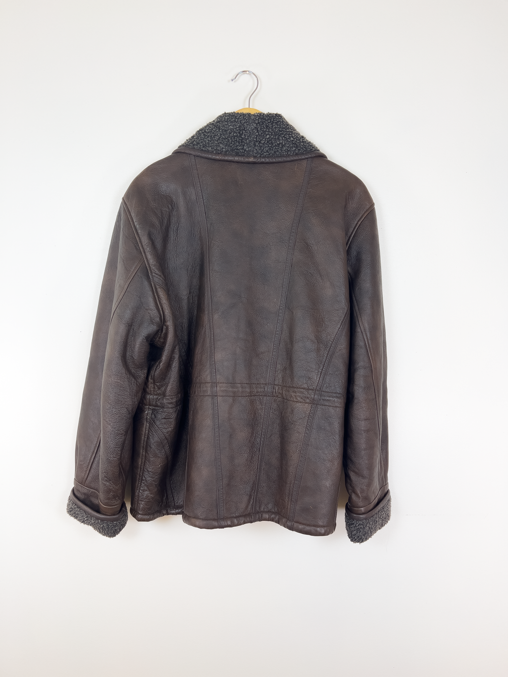 Brown Shearling Leather Jacket