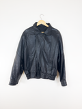 Black Leather Zip Jacket