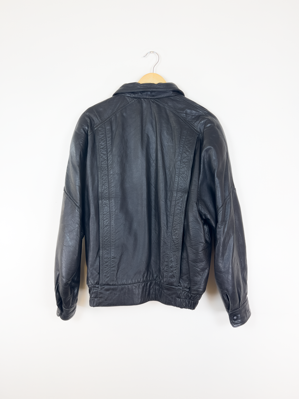 Black Leather Zip Jacket