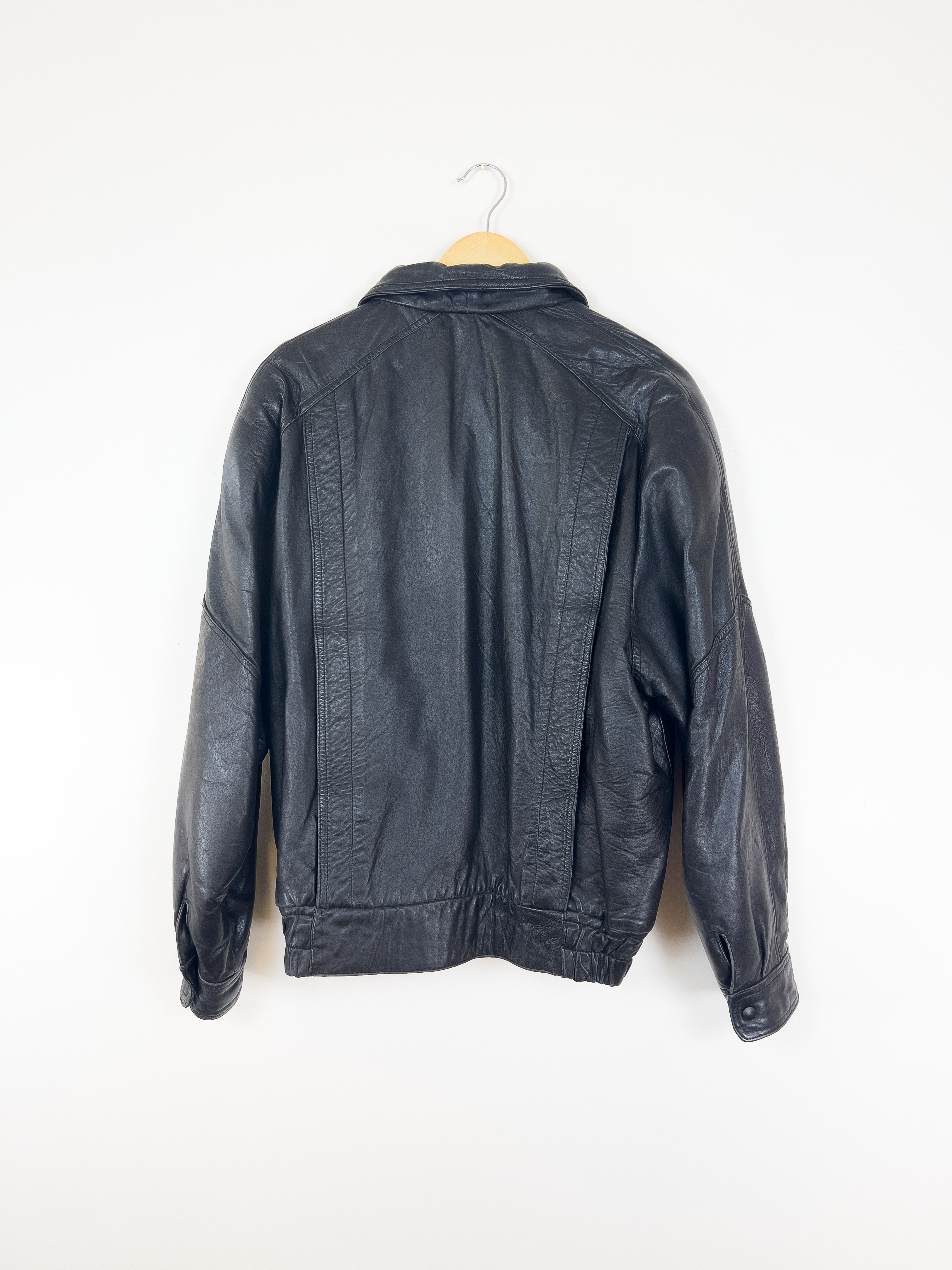 Black Leather Zip Jacket