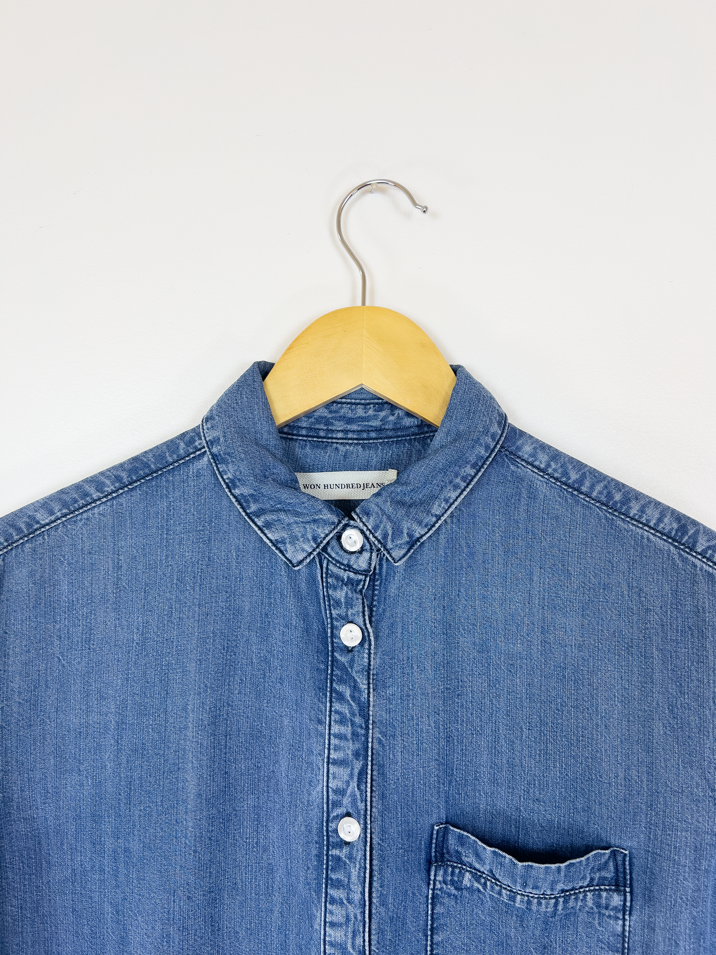 Won Hundred Chambray Button-Up