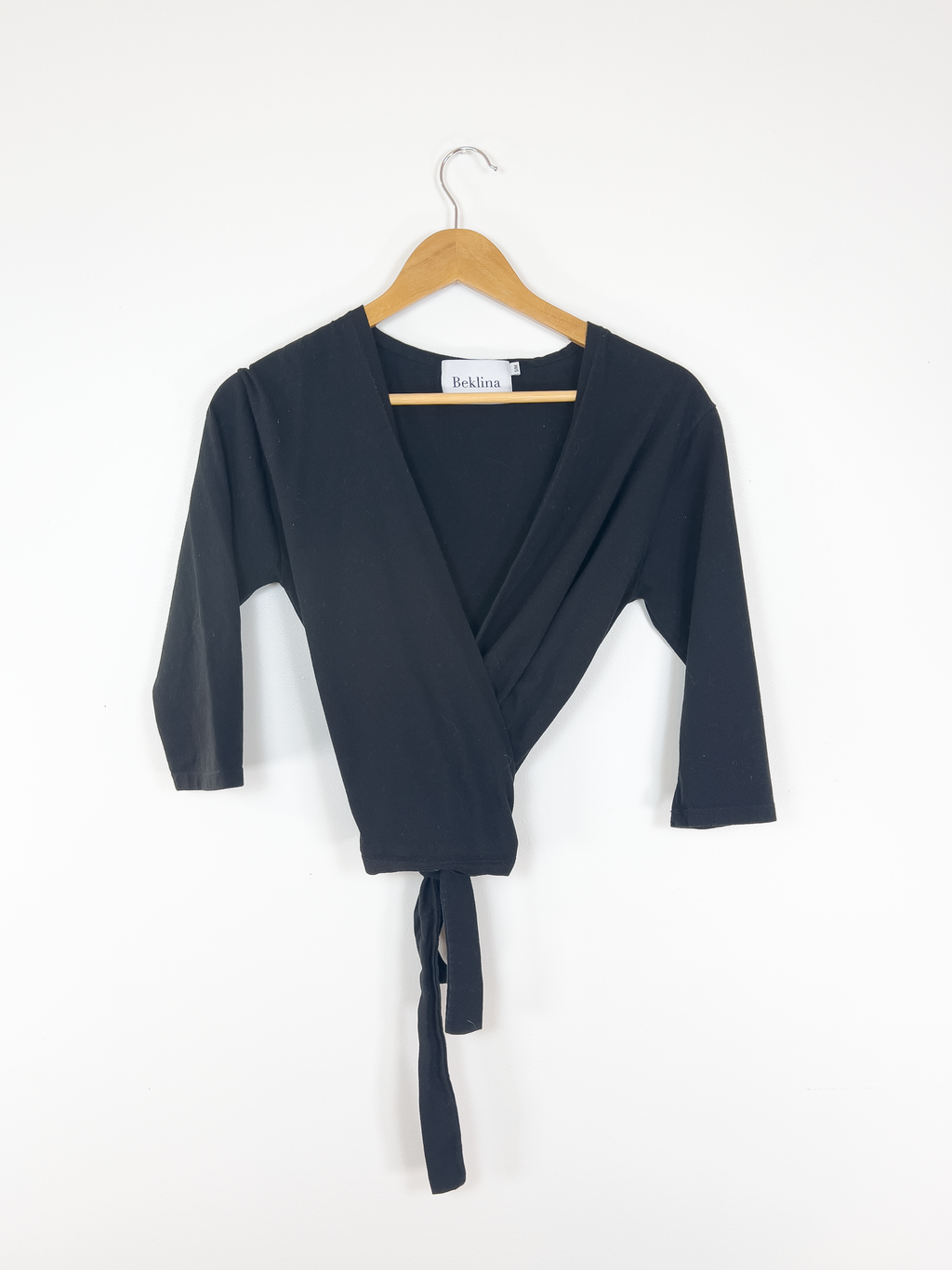 Beklina Black Wrap Top