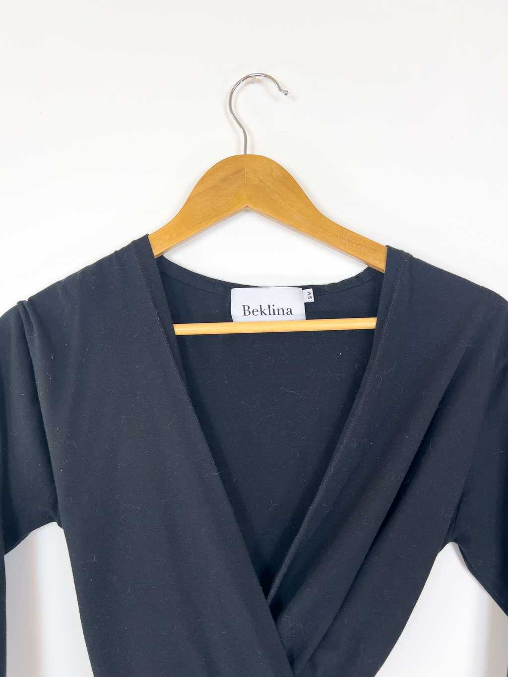 Beklina Black Wrap Top