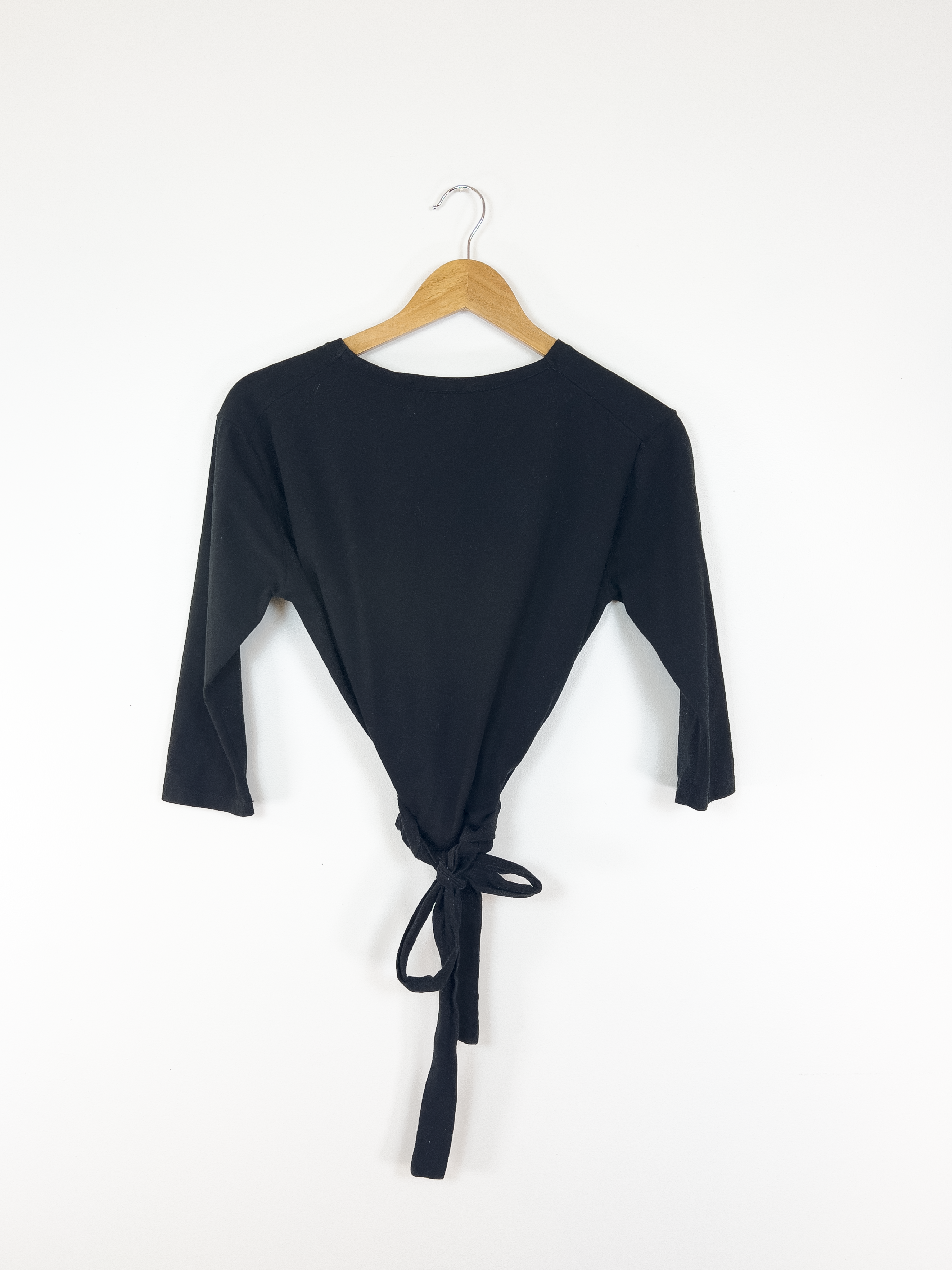 Beklina Black Wrap Top