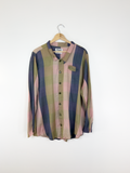 Flax Multicolor Striped Button-Up