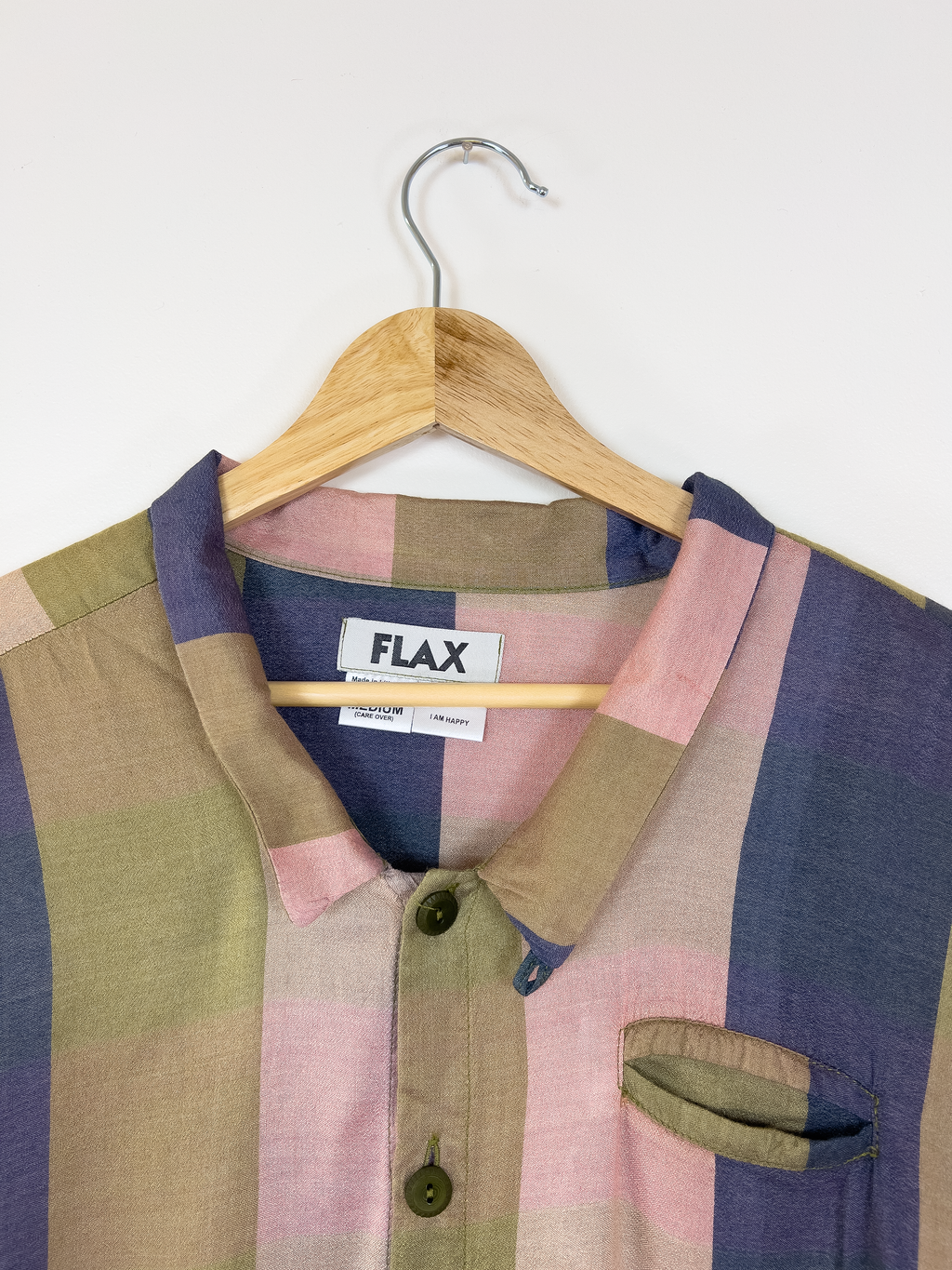 Flax Multicolor Striped Button-Up