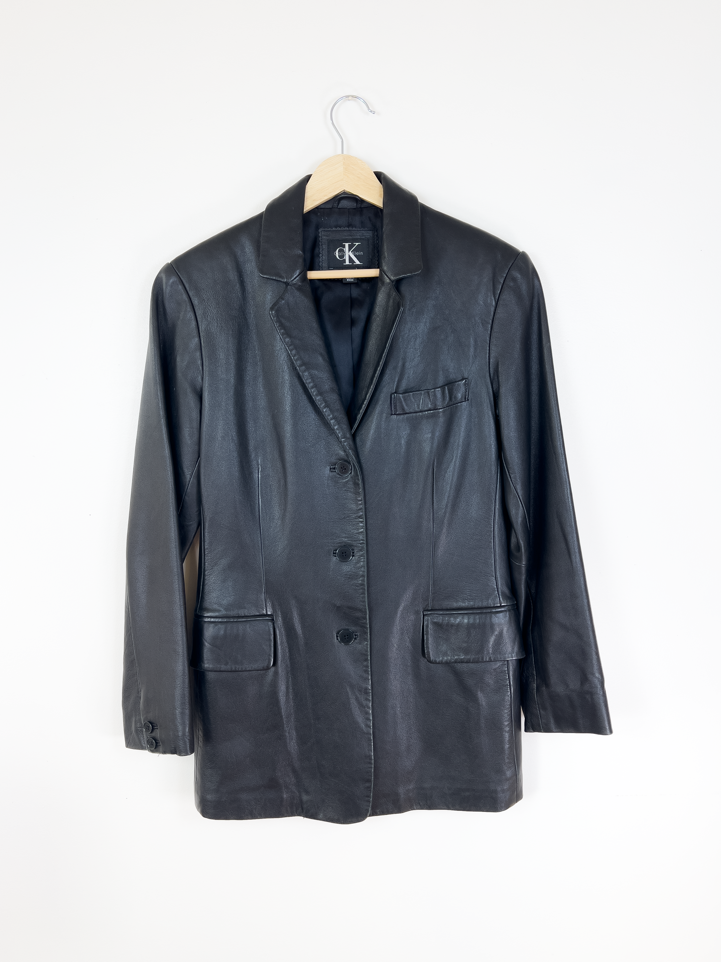 Calvin Klein Leather Blazer