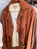 Brown Fringe Leather Jacket