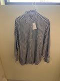 Armani Blue Stripe Button Down