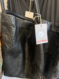 Baggu black leather bag