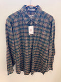 Green japanese textured shirt