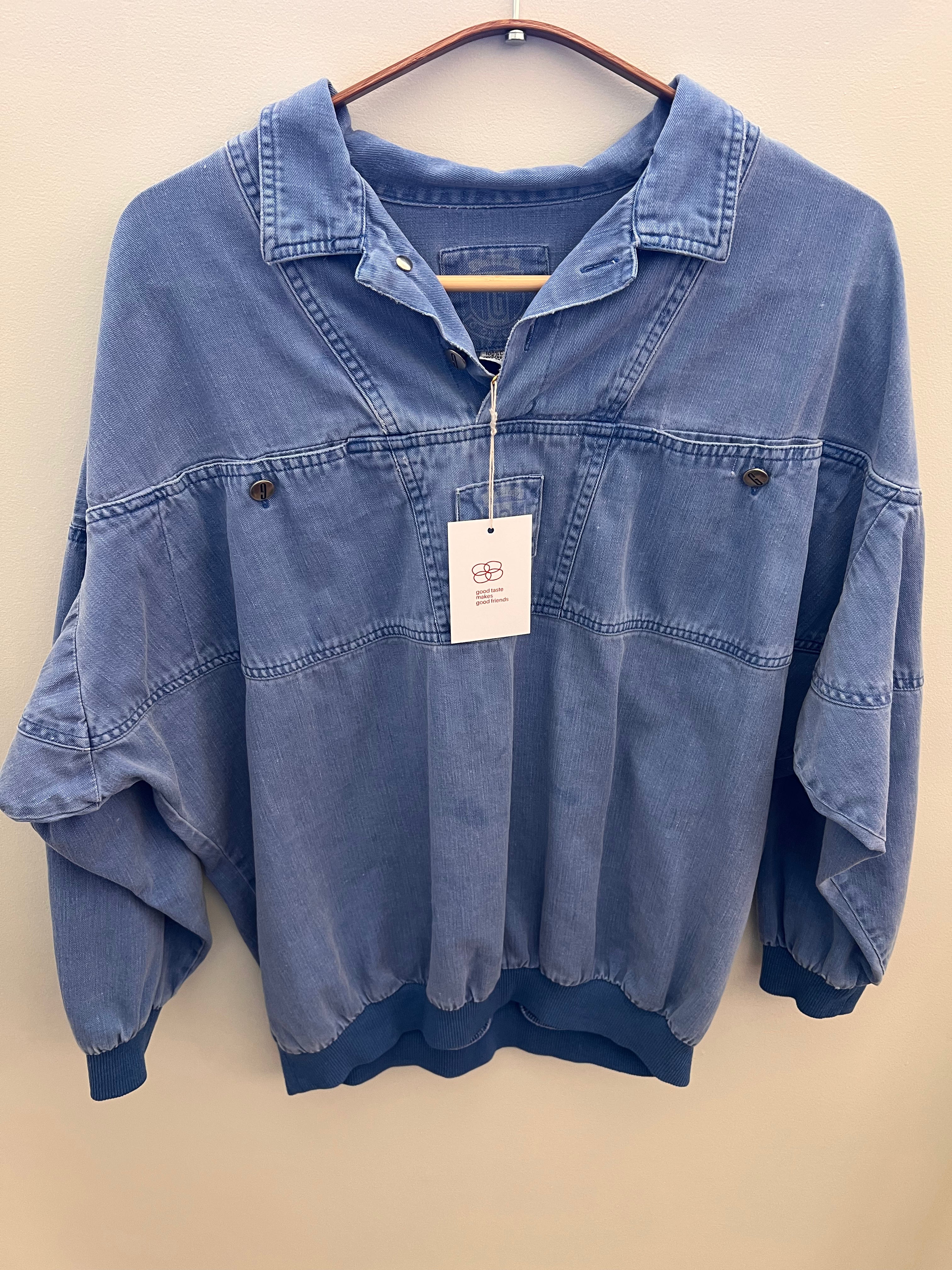 80s Chambray top