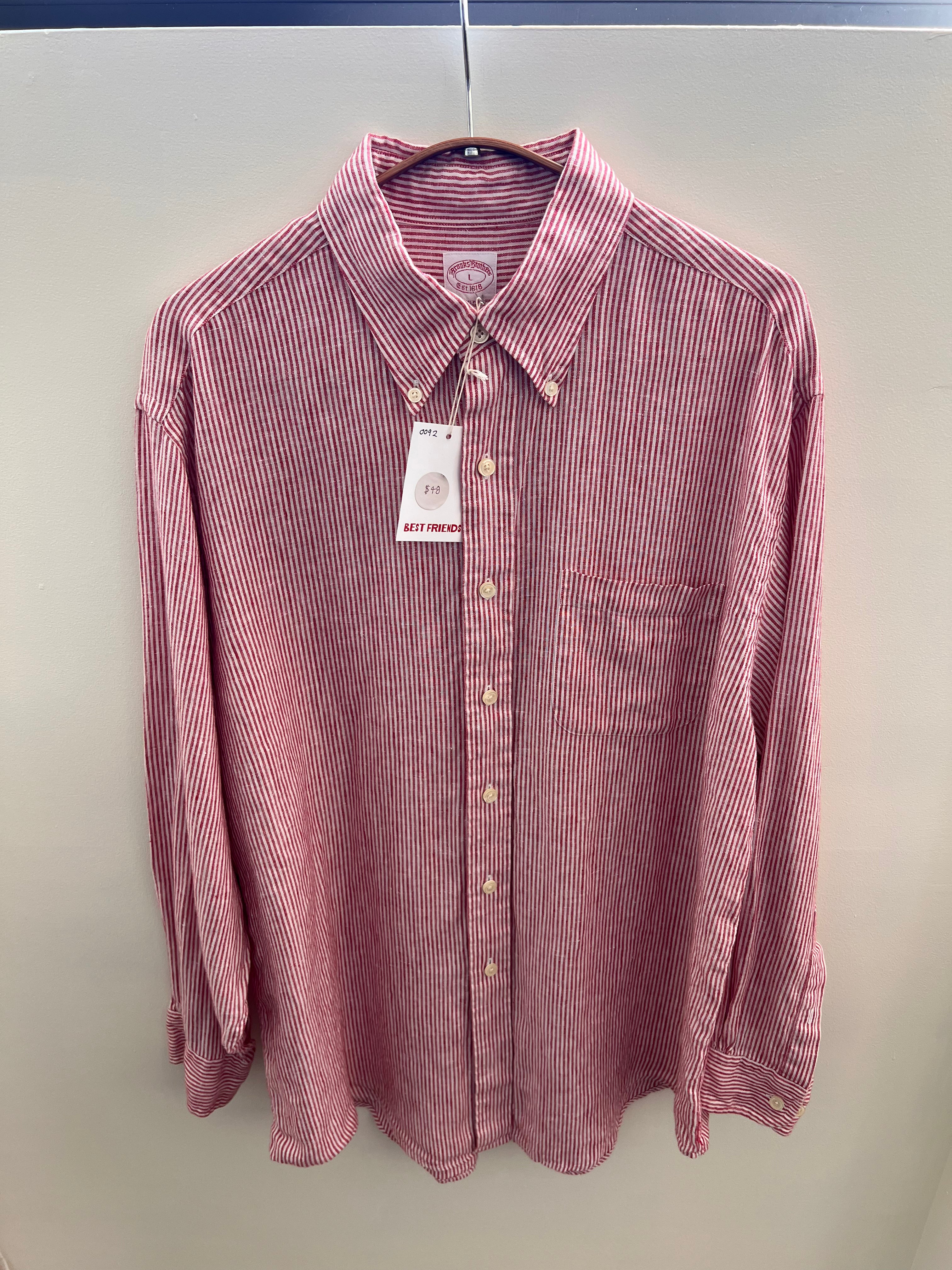Brooks Brothers Red stripe button down