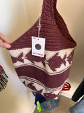 Brown Woven Fish Bag