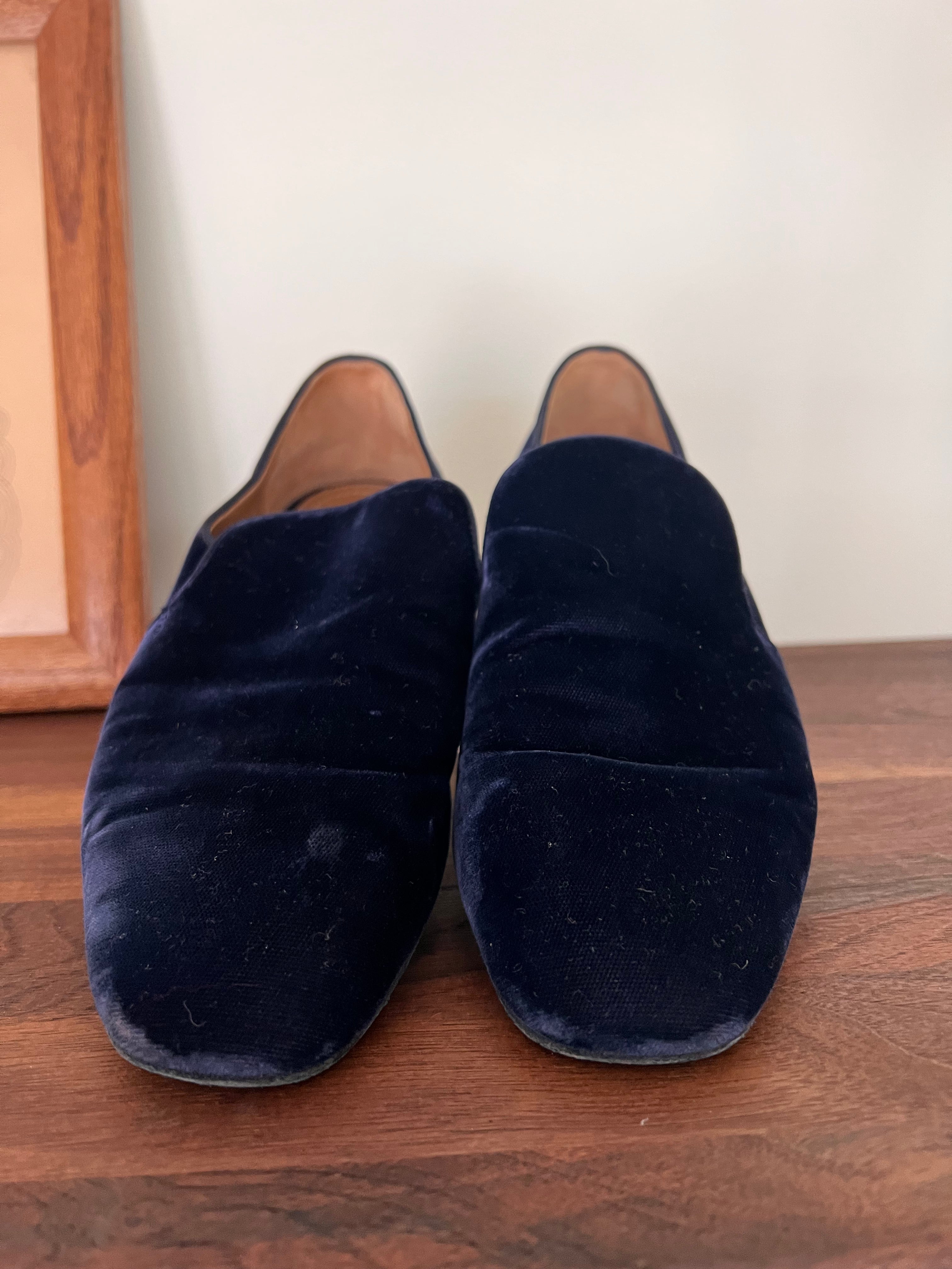 The Row Velvet Loafers
