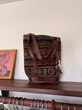 Tapestry Leather Bag