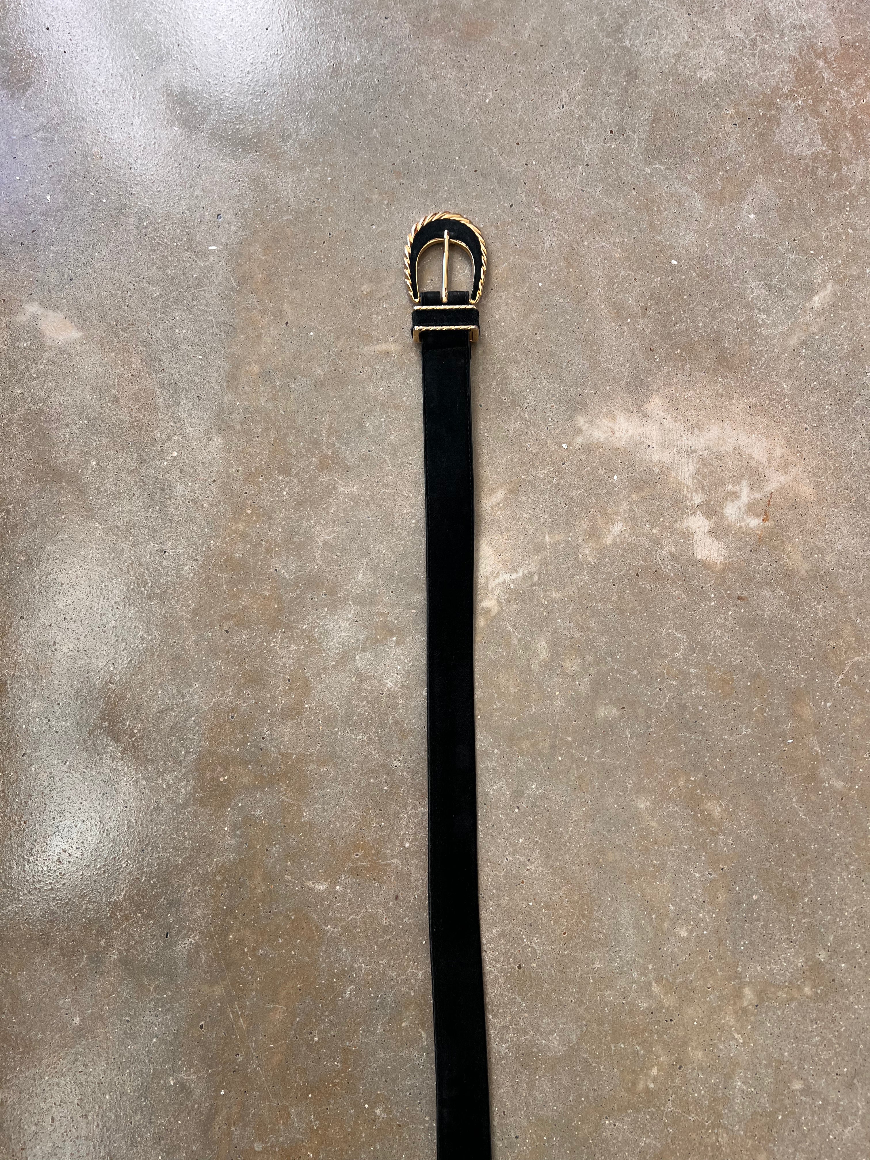 Black Velvet Belt