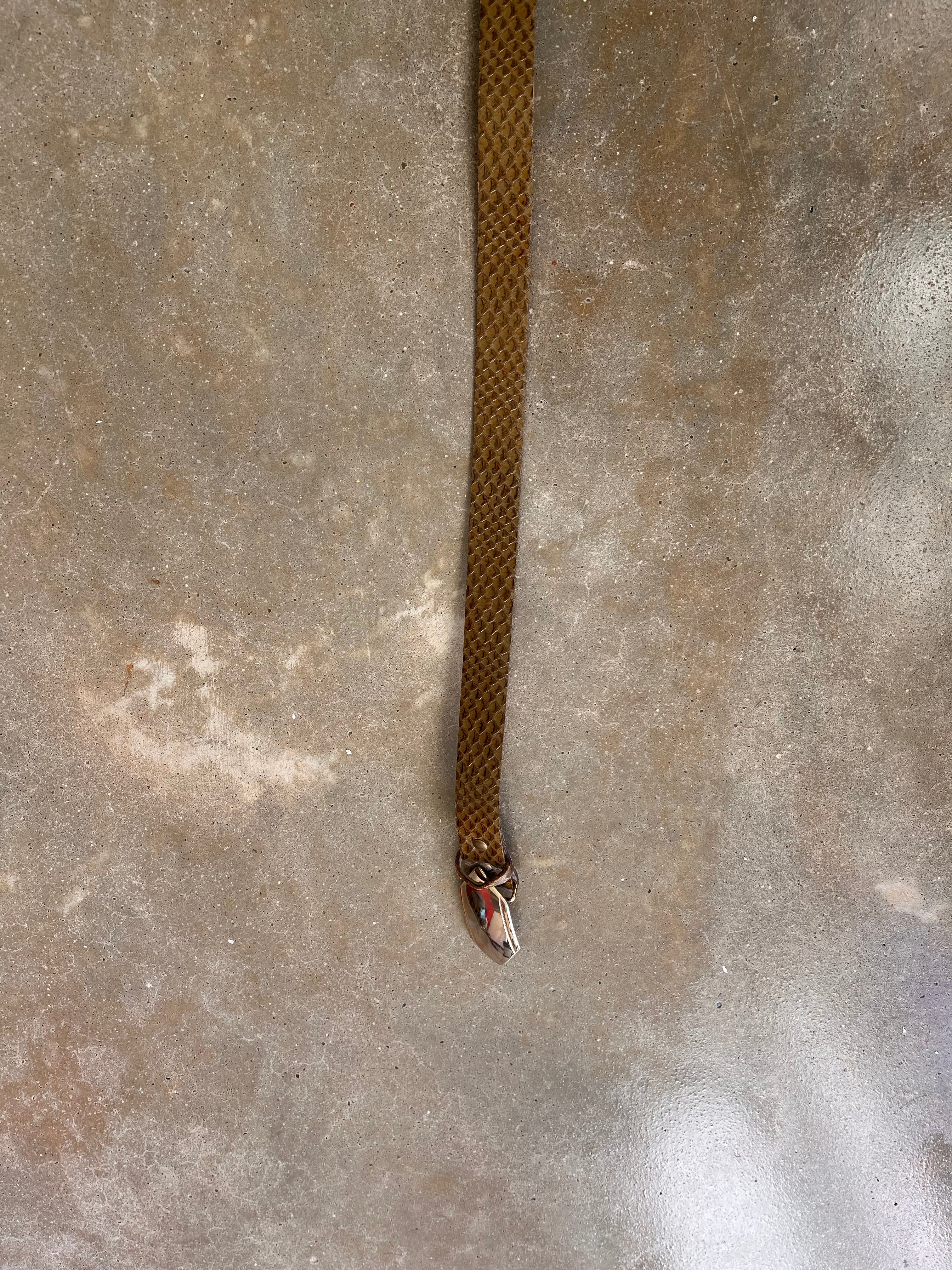 Tan texture belt