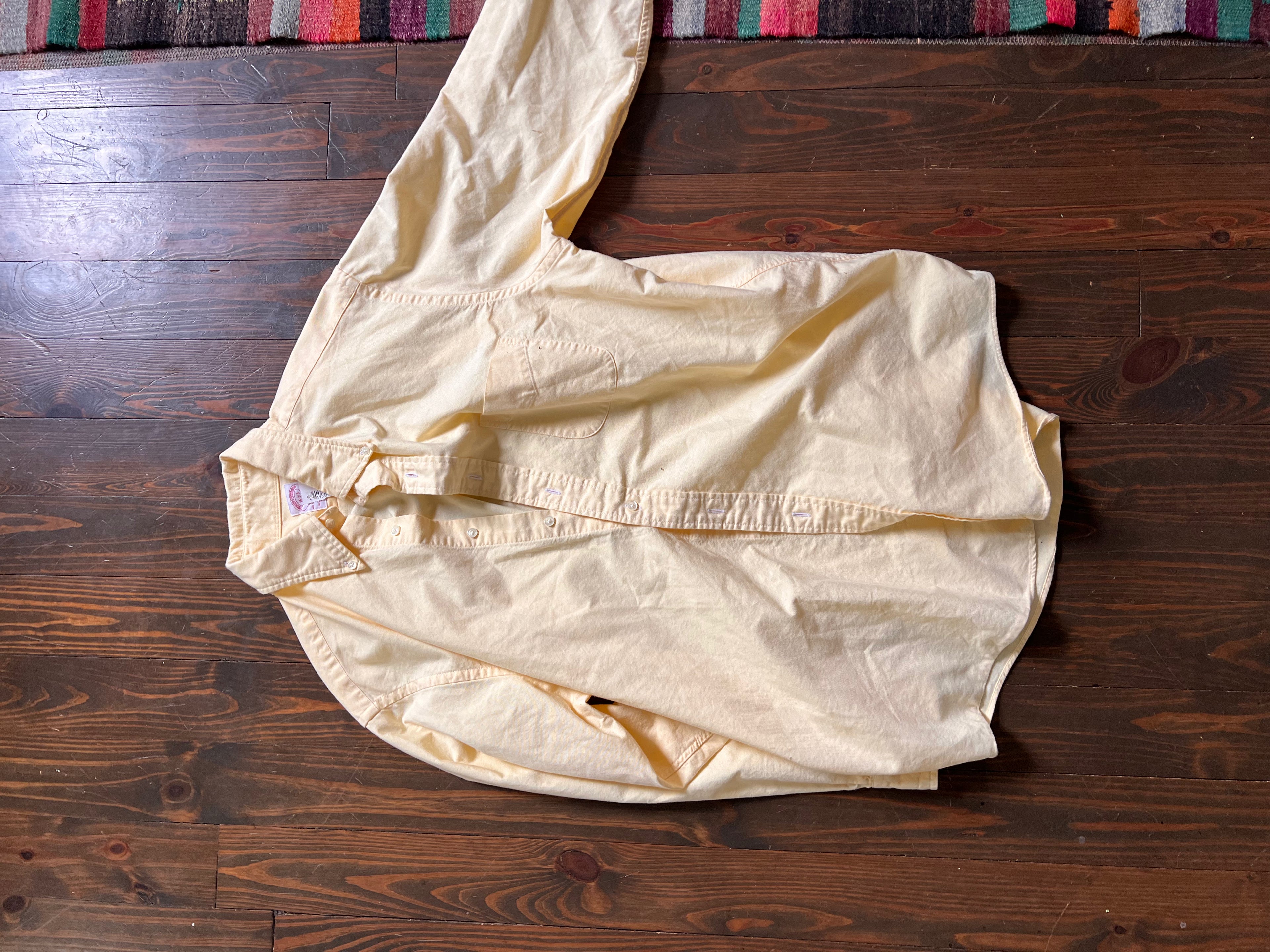 Brooks Brothers Yellow Oxford