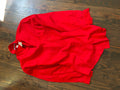 Red Silk Button Down
