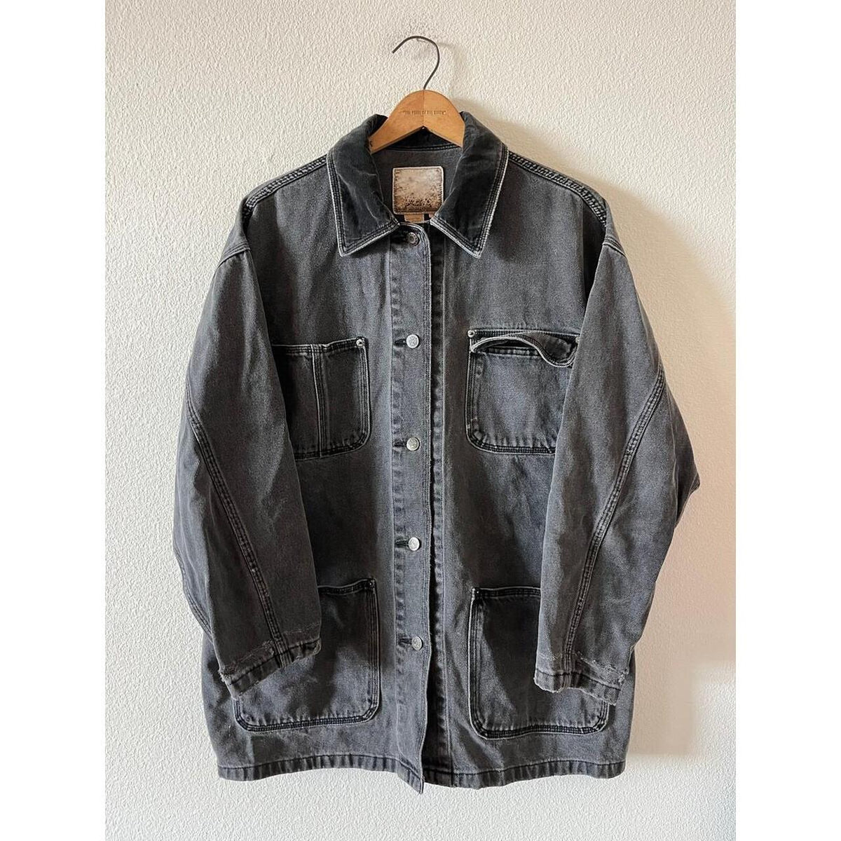 Vintage Black Chore Coat