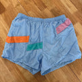 Blue & Pink 90s Running shorts