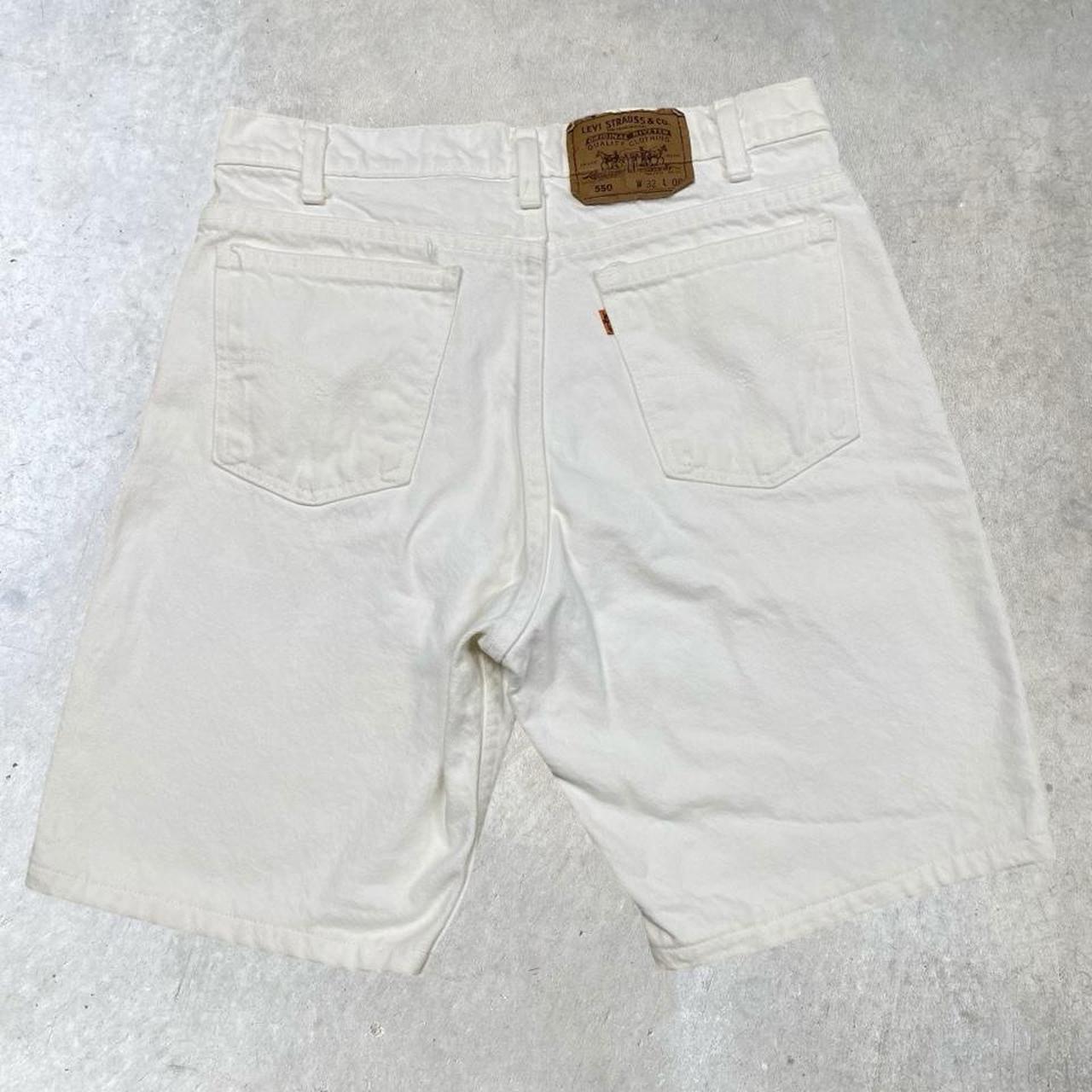 White Levis Shorts
