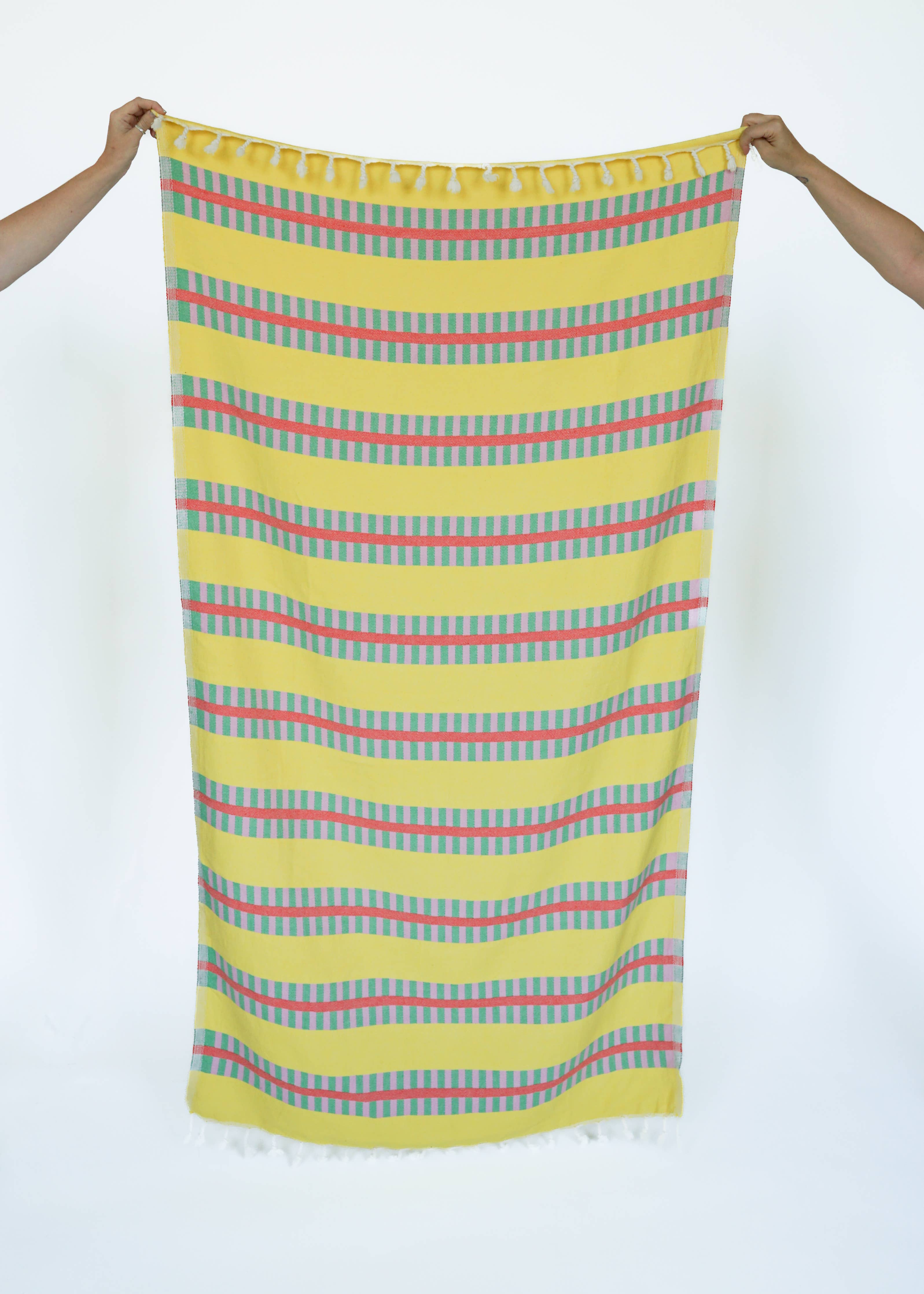 Turkish Bath Towel Yellow