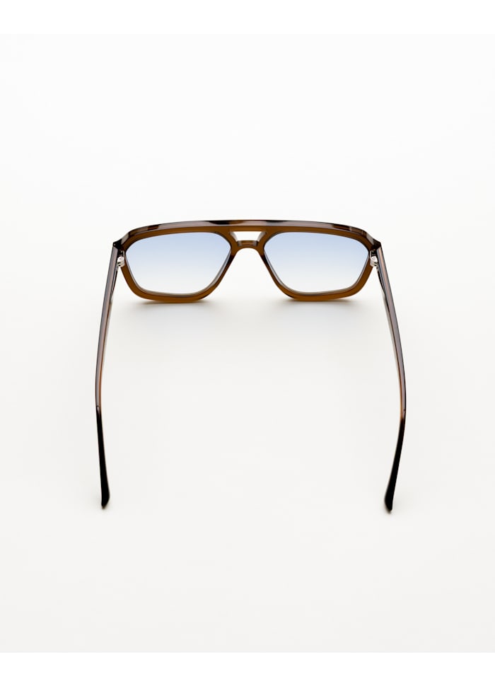 Jet Chocolate - blue gradient lens