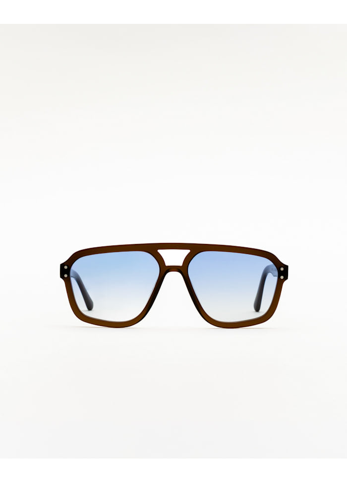 Jet Chocolate - blue gradient lens